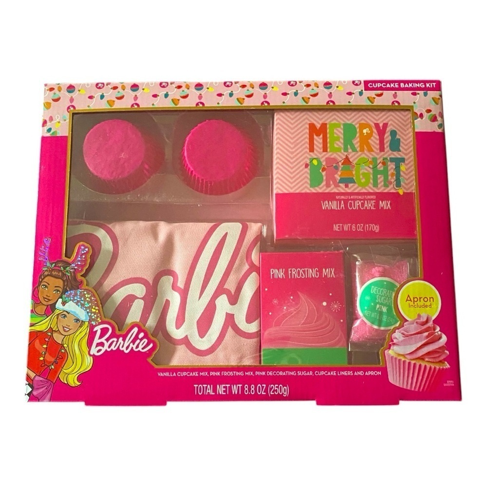 NWT-BARBIE-CUPCAKE BAKING SET